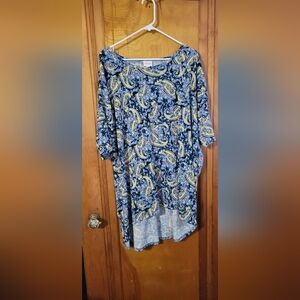 Lularoe paisley tunic shirt